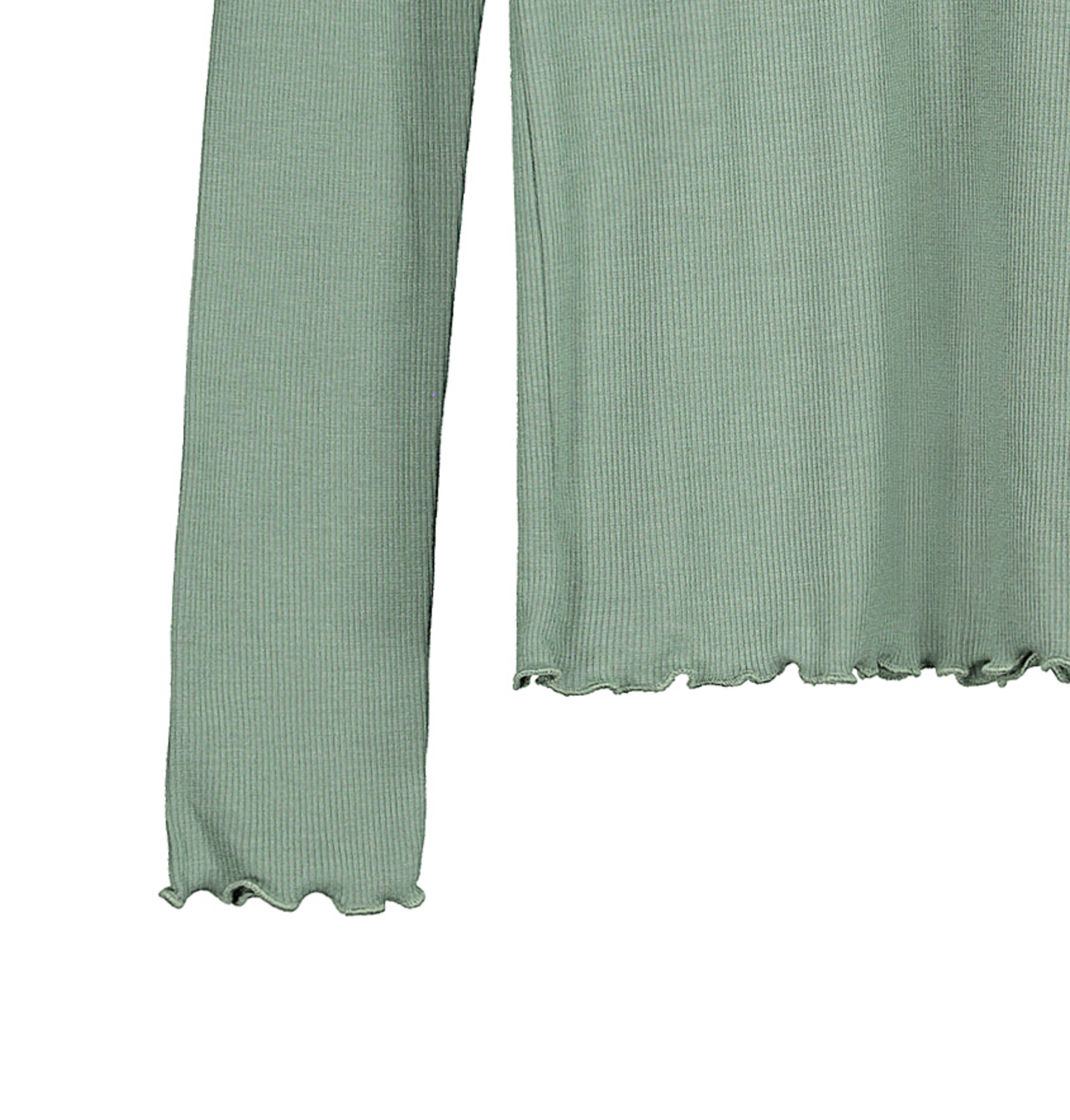 T-shirt manica lunga in costina