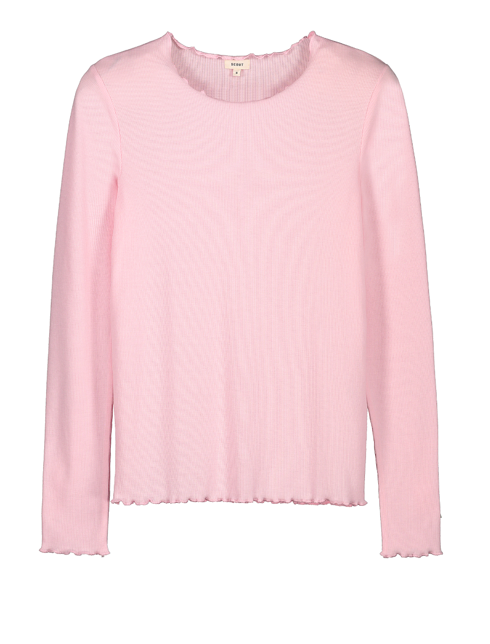 T-shirt manica lunga in costina