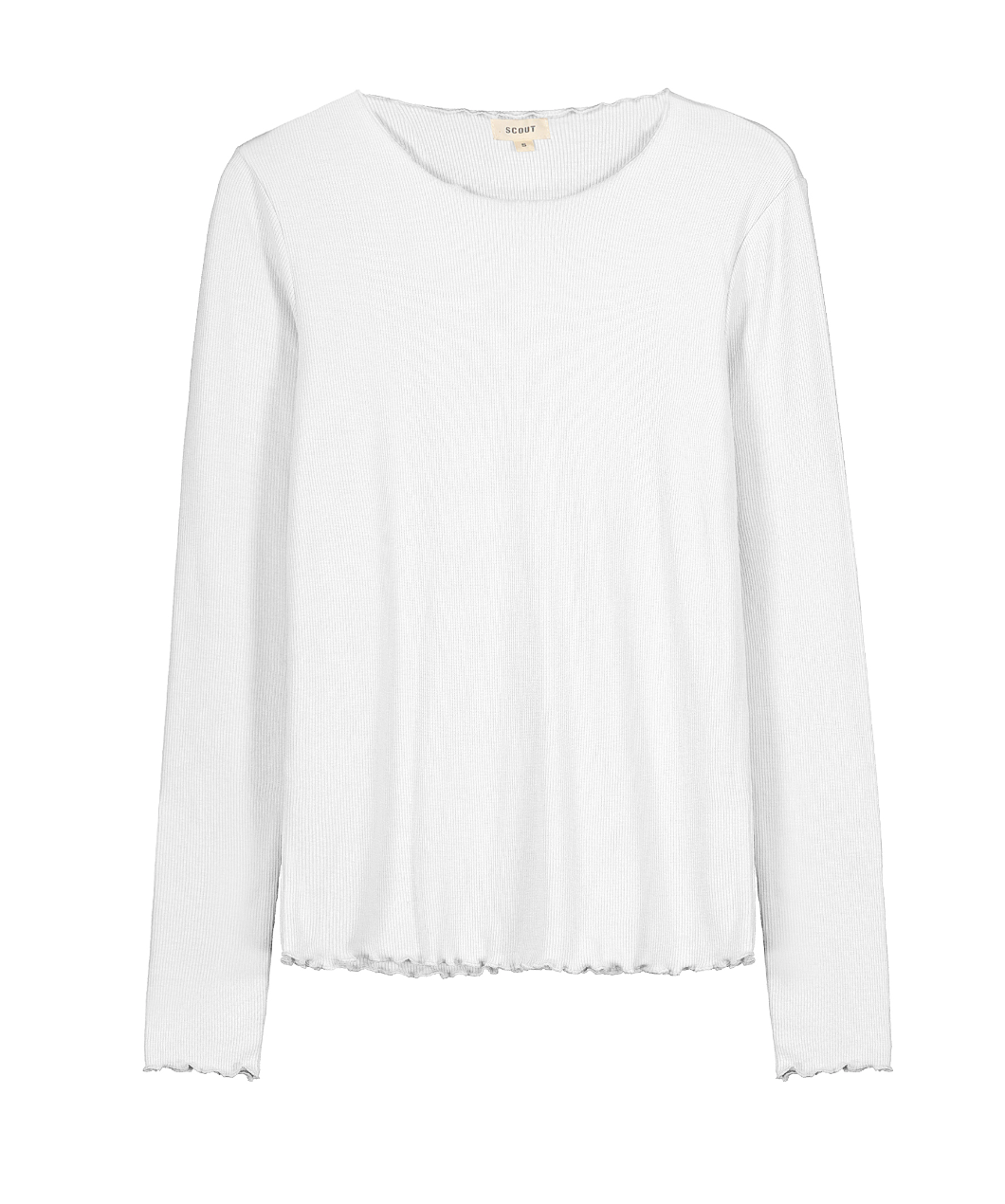 T-shirt manica lunga in costina