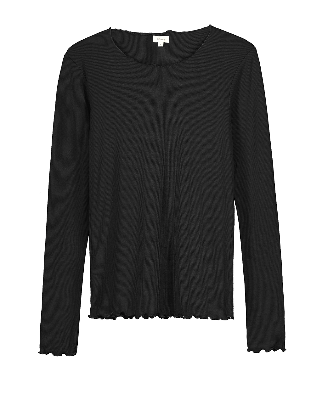 T-shirt manica lunga in costina
