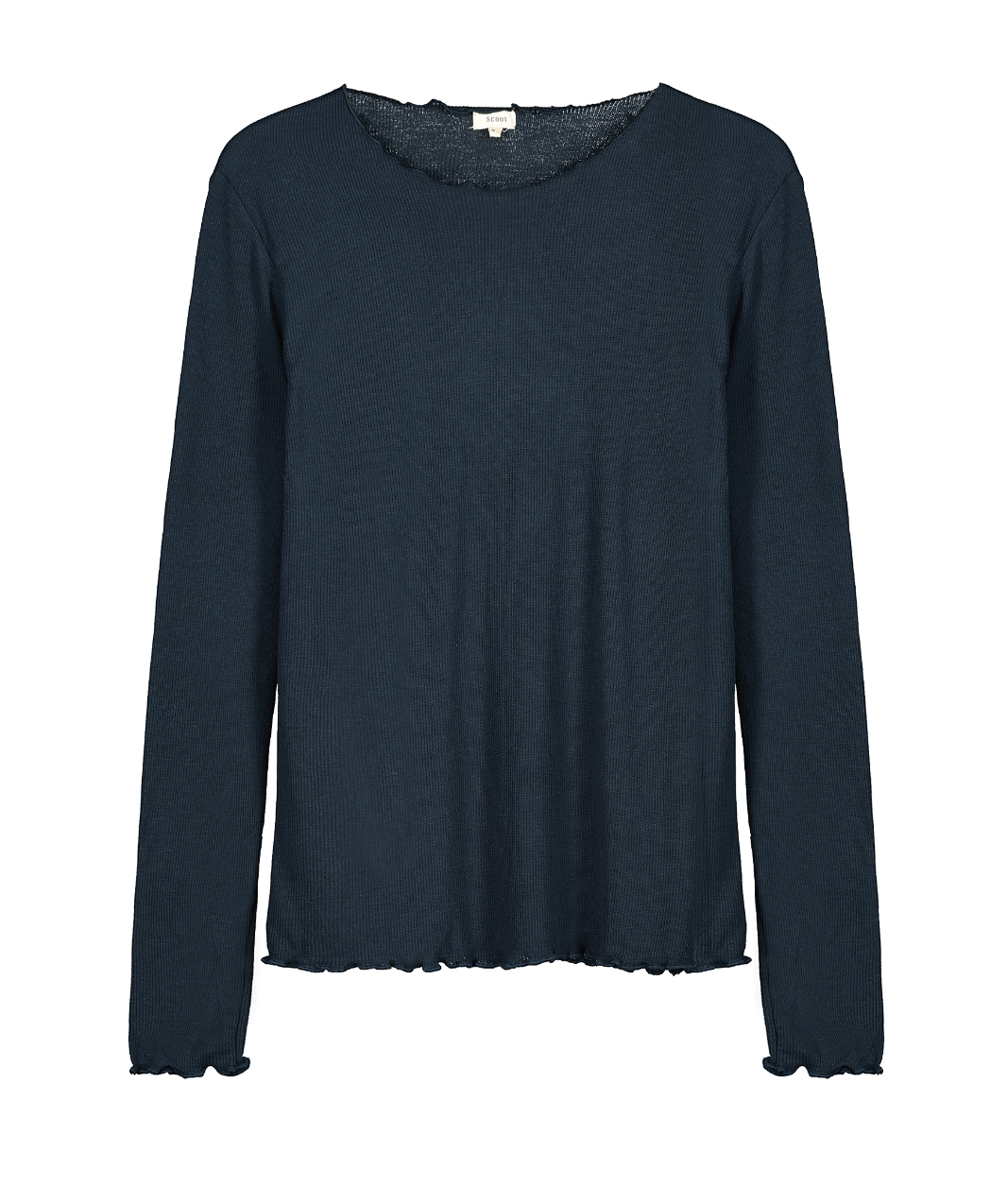 T-shirt manica lunga in costina