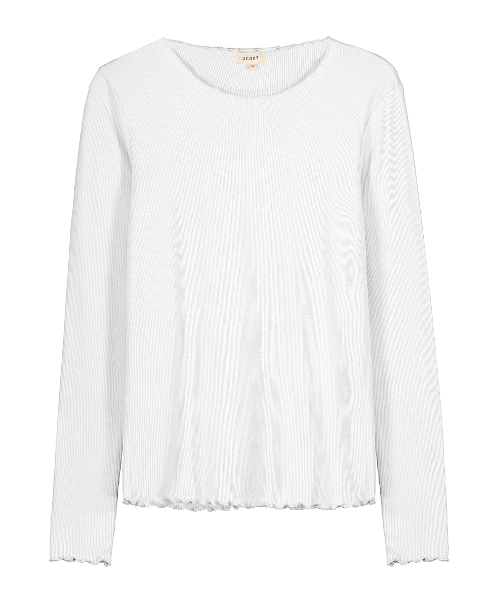 T-shirt Donna a manica lunga a costina