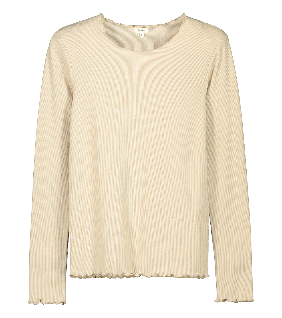 T-shirt Donna a manica lunga a costina