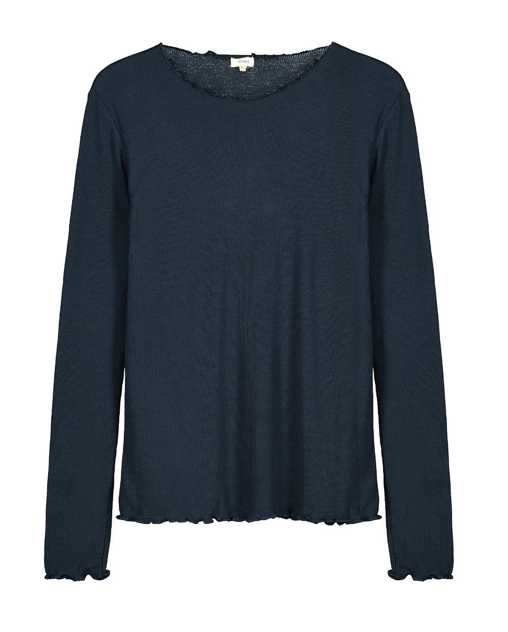 T-shirt Donna a manica lunga a costina