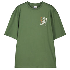 T-shirt Uomo girocollo stampa retro pesci Japan