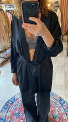 Giacca Donna vestaglia con cintura