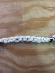 Portachiavi in lana con scritta