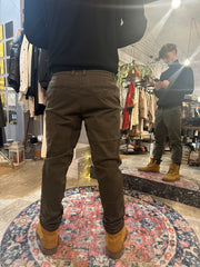 Pantalone Chinos Uomo in Gabardina Smerigliata