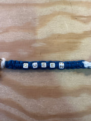 Portachiavi in lana con scritta