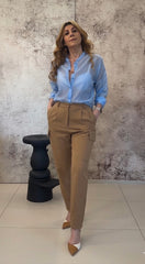 Pantalone Donna tasconato in tessuto tecnico