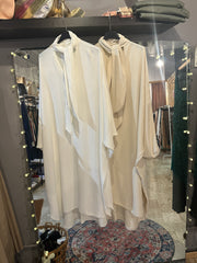 Abito over con fiocco