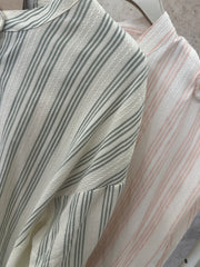 Camicia rigata in cotone