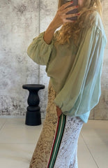 Pantalone Donna in pizzo con banda