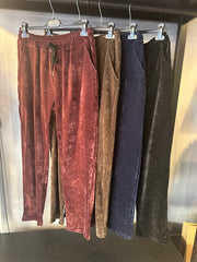Pantalone Donna a sigaretta in Ciniglia