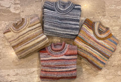 Maglione Donna Multicolor Collo Cratere