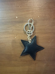 Portachiavi stella in pelle