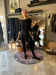 Gonna Corta Scozzese Blu/Verde