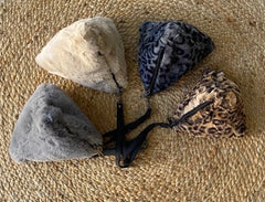 Borsa triangolo in ecopelliccia