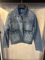 Giubbino Donna in Denim Imbottito
