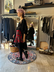 Gonna Corta Scozzese Rossa