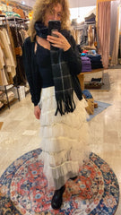 Gonna in tulle con cabochon