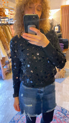 Maglia Girogollo con Paillettes