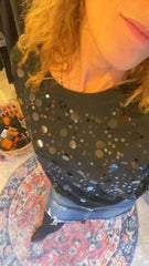 Maglia Girogollo con Paillettes