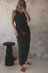 Pantalone donna in Popeline di Cotone