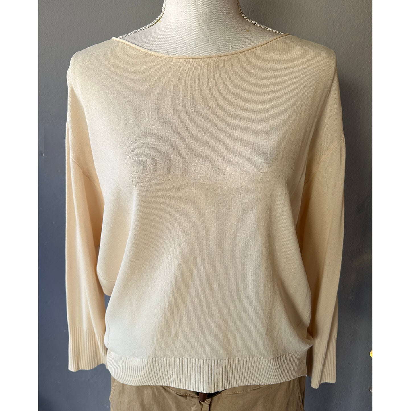Maglia smacchinata manica 3/4