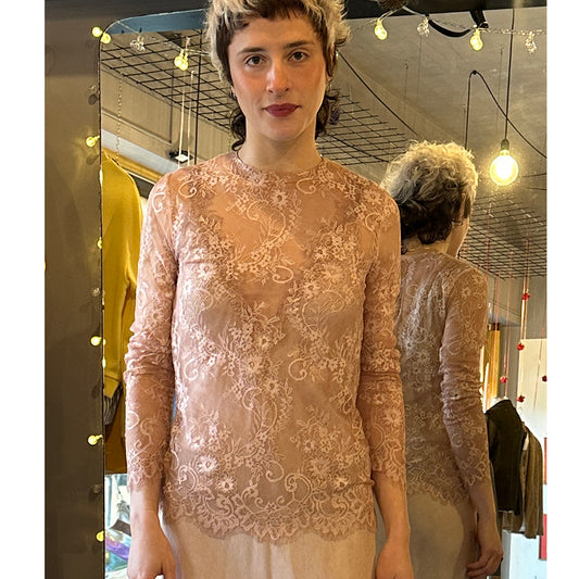 T-shirt in pizzo