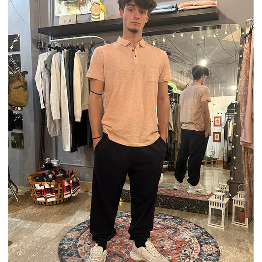 Polo Uomo in cotone fiammato