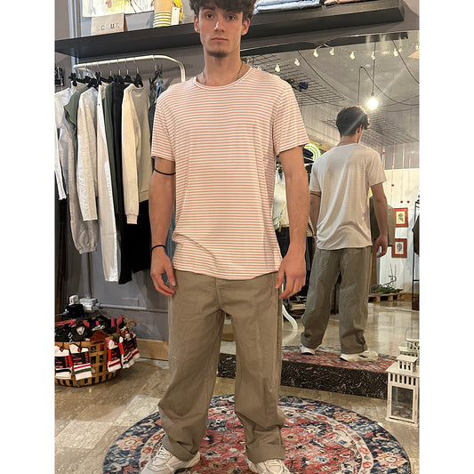 T-shirt Uomo over rigata