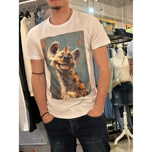T-shirt girocollo stampata
