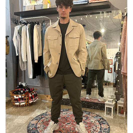 Fill Jacket in Gabardina Nido D'ape