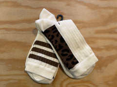 Calzettini righe/animalier