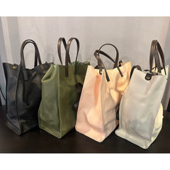 Shopper in pelle