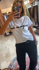 T-shirt Donna ricamata manica corta