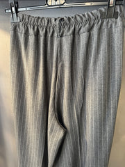 Pantalone Donna con Pieghe Gessato