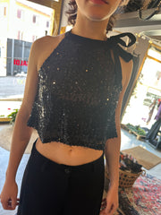 Top in paillettes