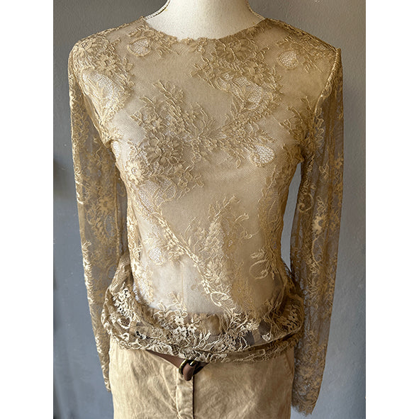 T-shirt in pizzo