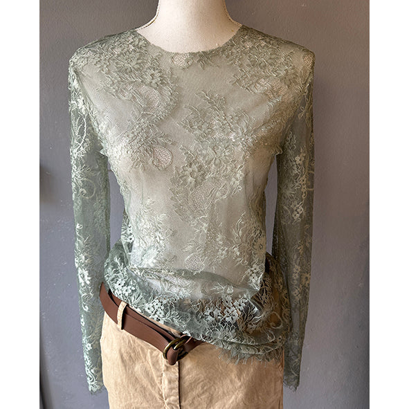 T-shirt in pizzo
