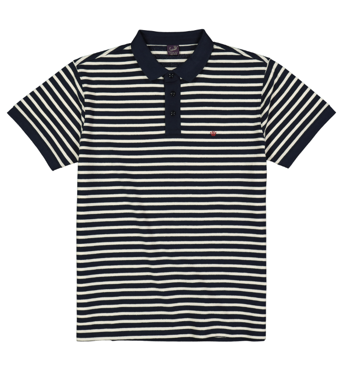 Polo rigata in piquè
