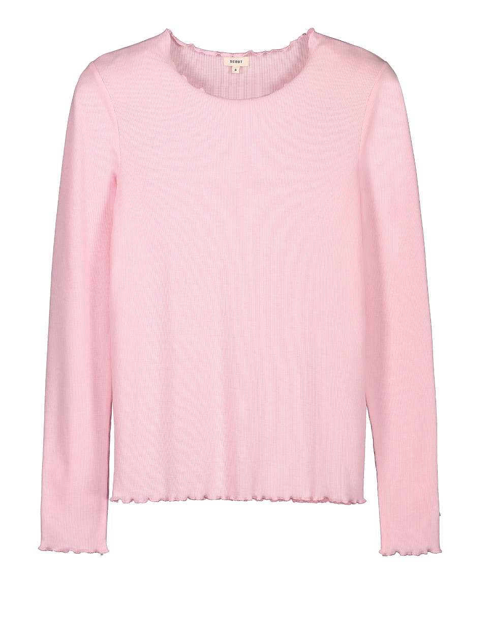 T-shirt Donna a manica lunga a costina