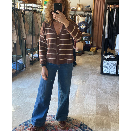 Cardigan a righe
